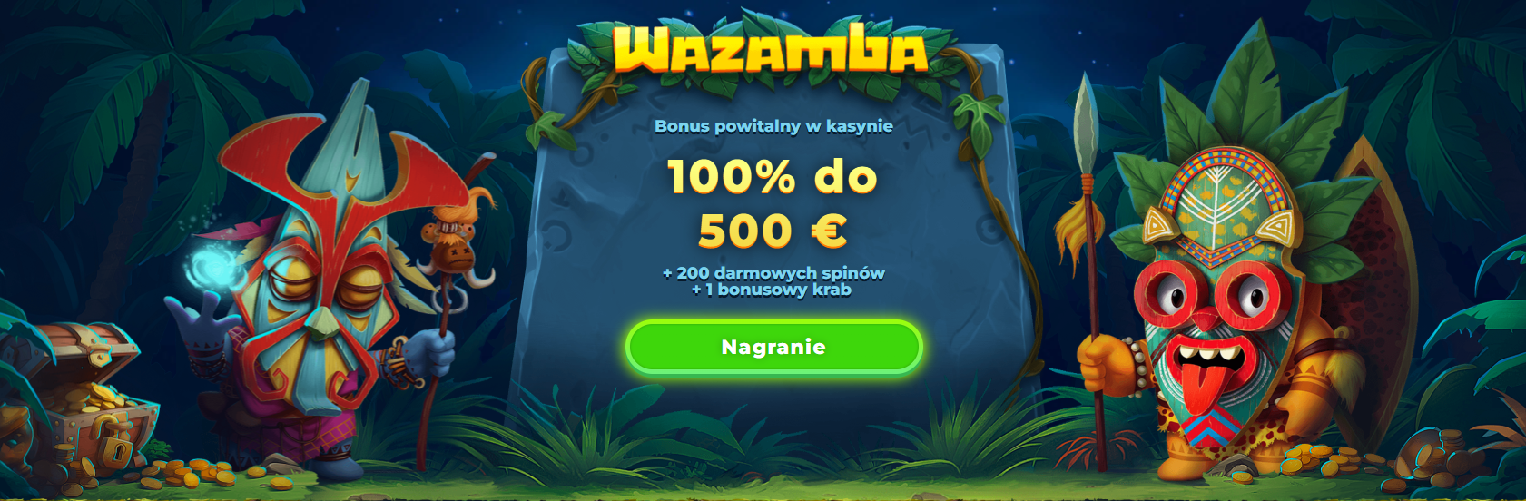 Odbierz bonus powitalny w Wazamba Casino